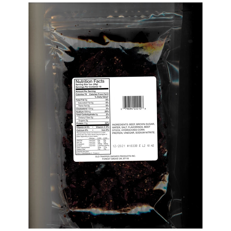 BEEF JERKY PEPPERED 10OZ