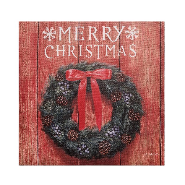 Gallerie Ii Christmas Wreath Wall Art 15 75 X 0 98 X 15 75 Inches