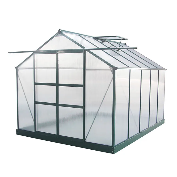 China Manufacture Low Cost Mini Polycarbonate Sheet Garden greenhouse for backyard