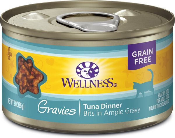 Wellness Natural Grain-Free Gravies Tuna Dinner Canned Cat Food