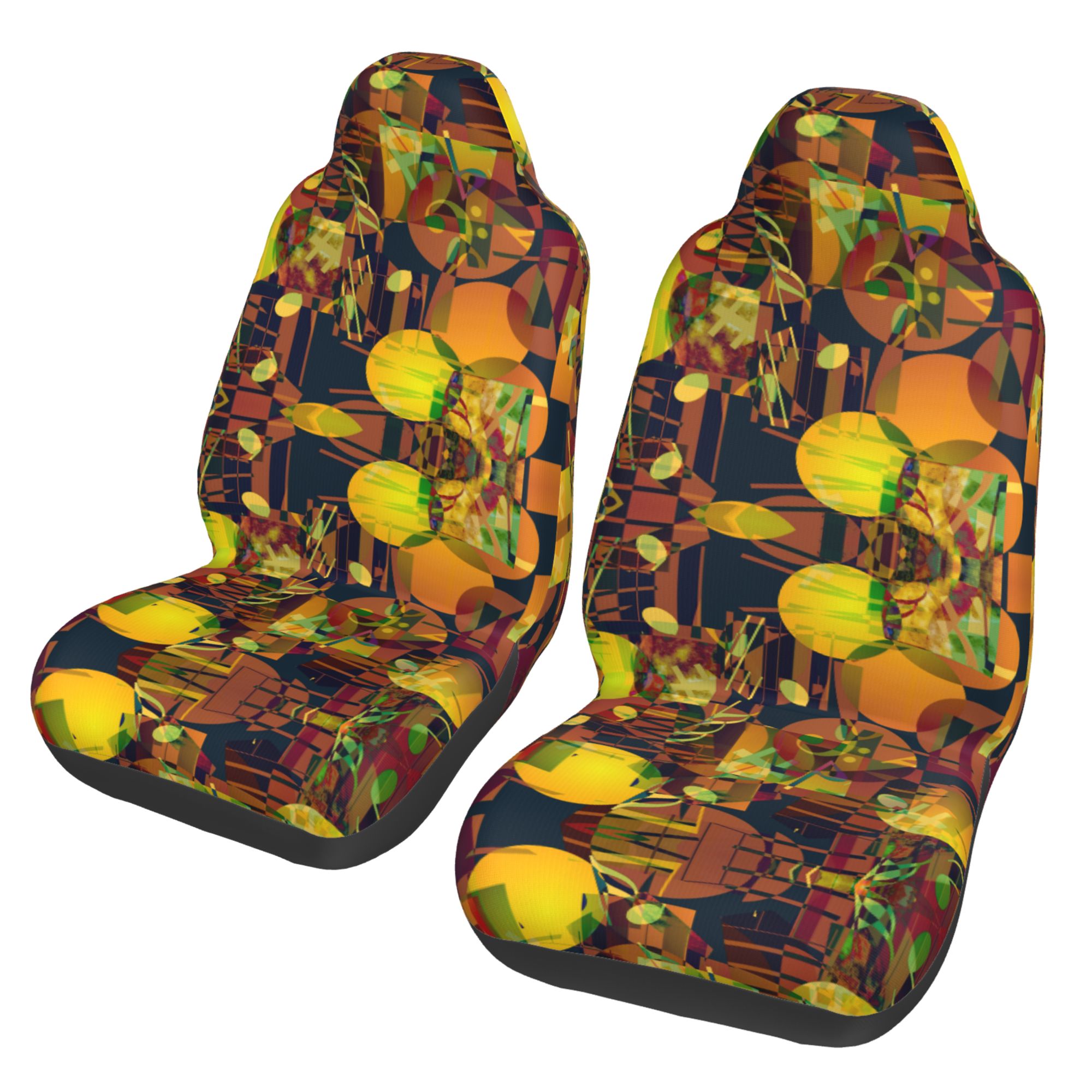 ZICANCN Car Seat Cover Retro Abstract Notes Car Front Seat Covers Protectors ， Automotive Seat Covers for Cars Trucks Suv