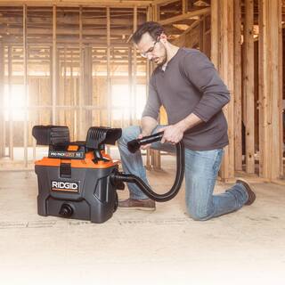 RIDGID 10 Gallon 5.0 Peak HP ProPack Plus WetDry Shop Vacuum with Filter Expandable Locking Hose and Accessories WD1022