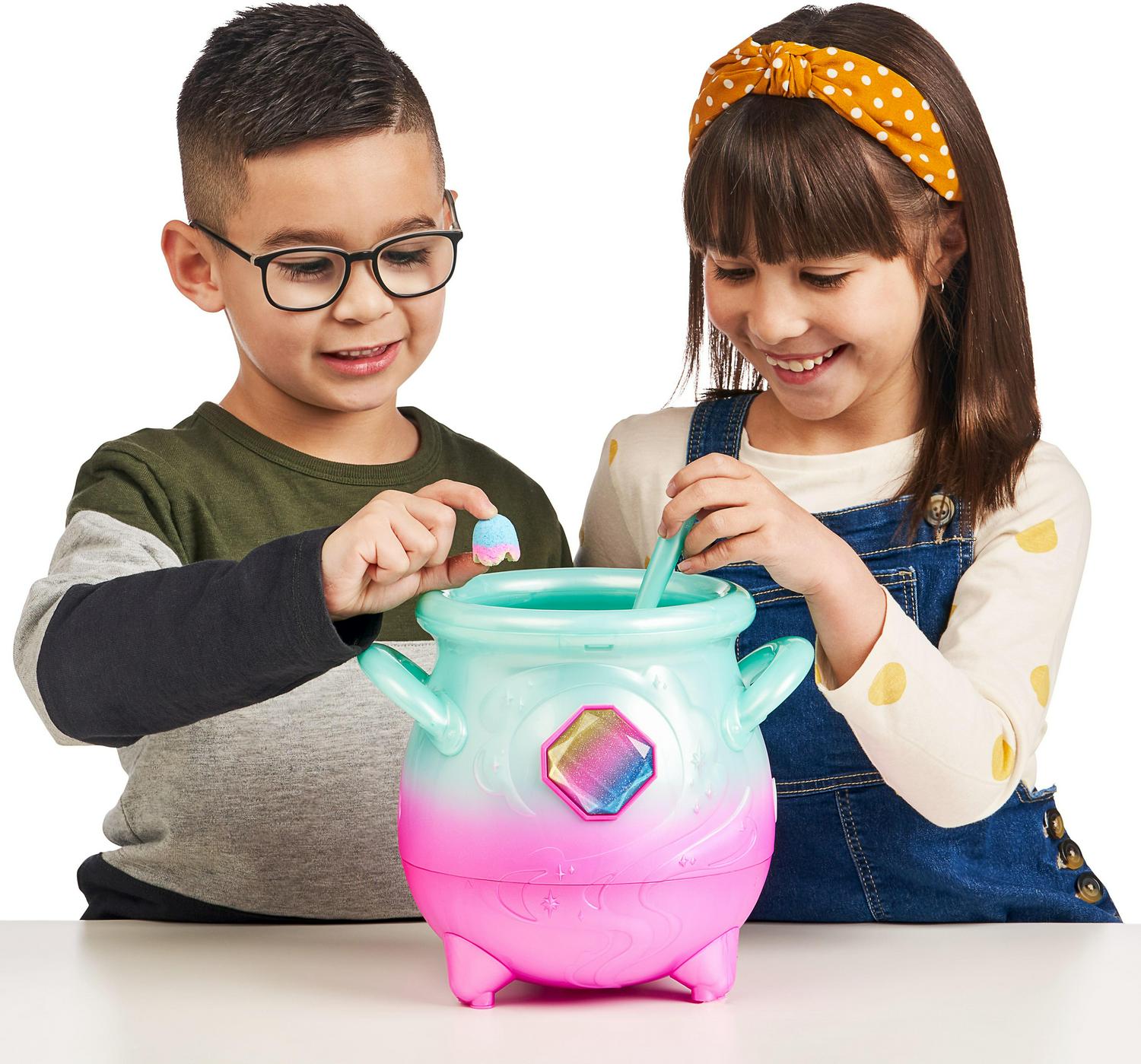 Magic Mixies Magical Misting Cauldron with Exclusive Interactive 8 inch Rainbow Plush Toy and 50+ Sounds and Reactions Toys for Kids Ages 5+  Crowdfused