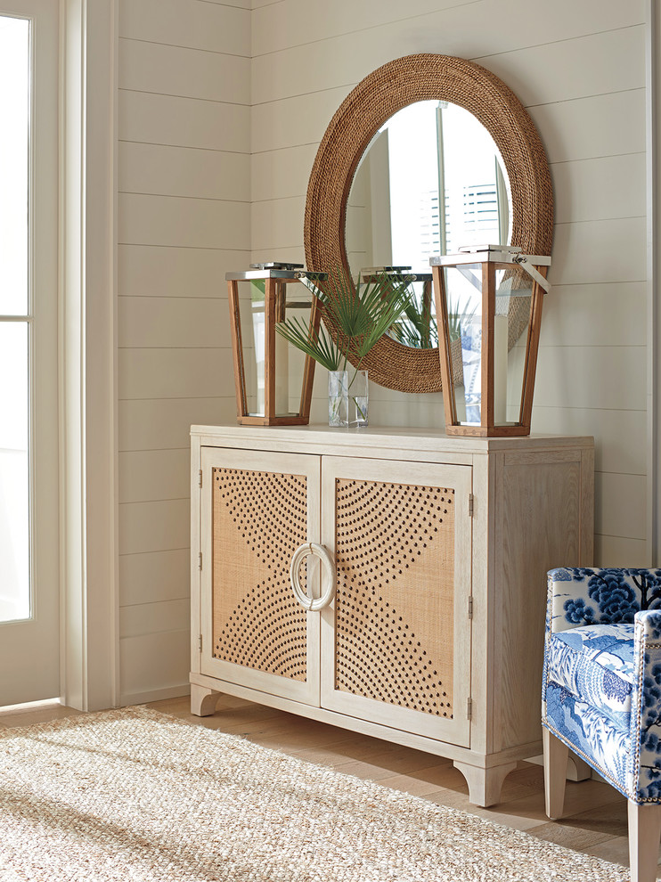 Lido Isle Nailhead Hall Chest   Beach Style   Accent Chests And Cabinets   by HedgeApple  Houzz