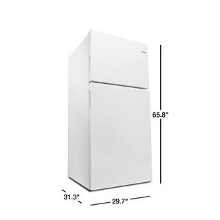 Amana 18.2 cu. ft. Top Freezer Refrigerator in White ART318FFDW