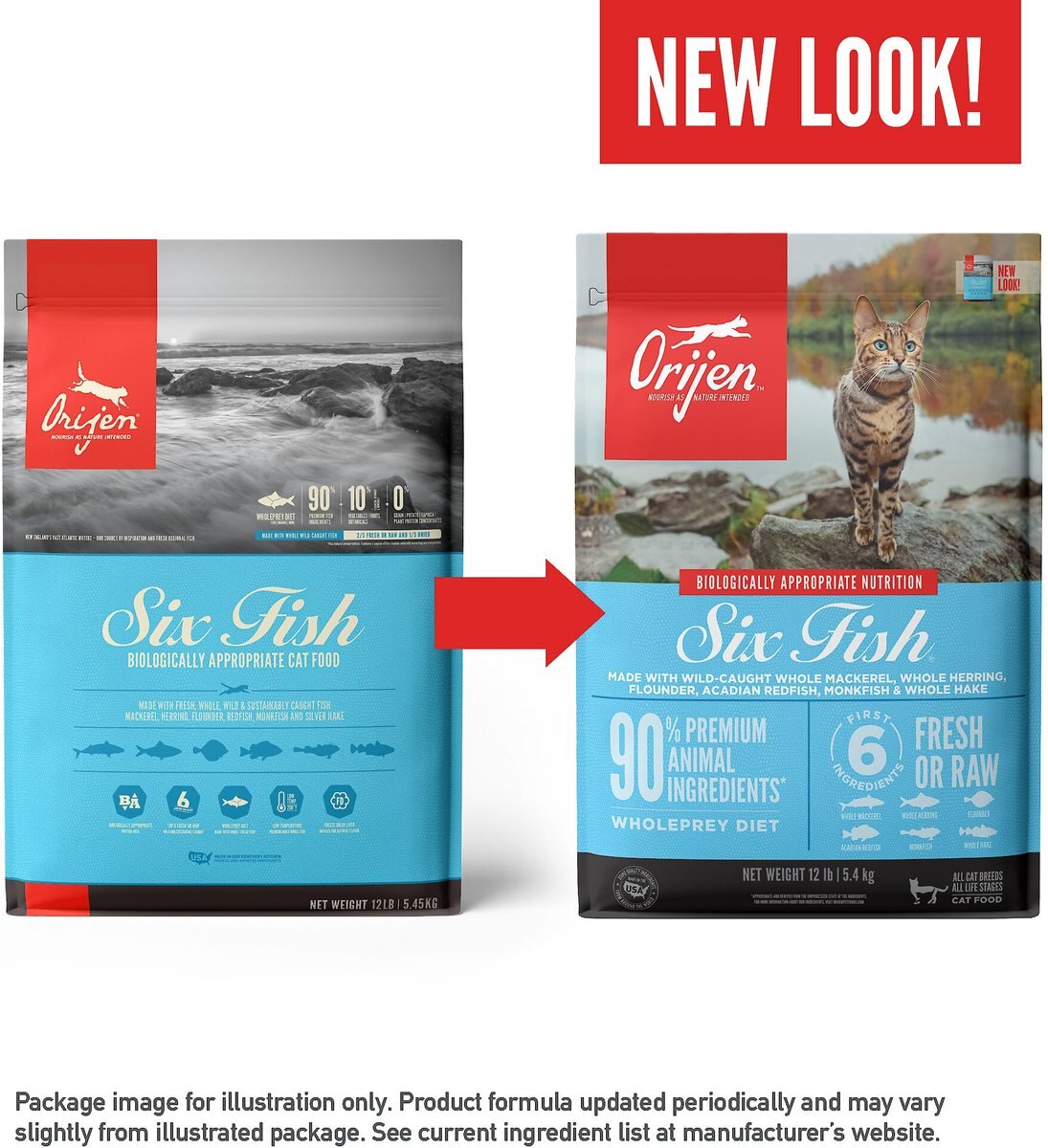 ORIJEN Six Fish Grain-Free Dry Cat Food