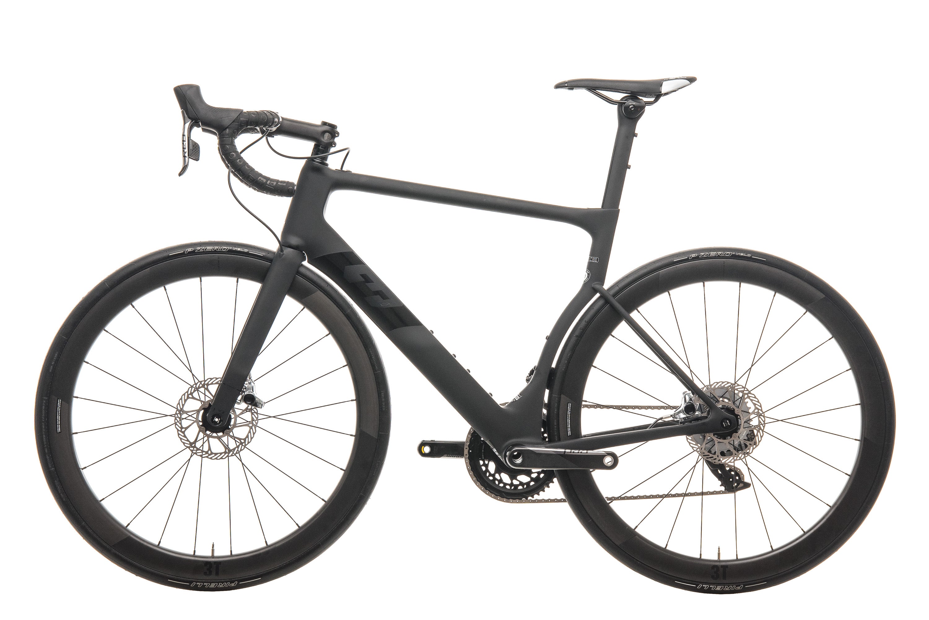 3T Strada Due Team Stealth Red AXS eTap Road Bike - 2020, Large