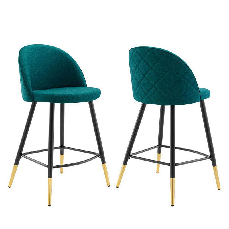 Modway Cordial Fabric Counter Stools - Set of 2