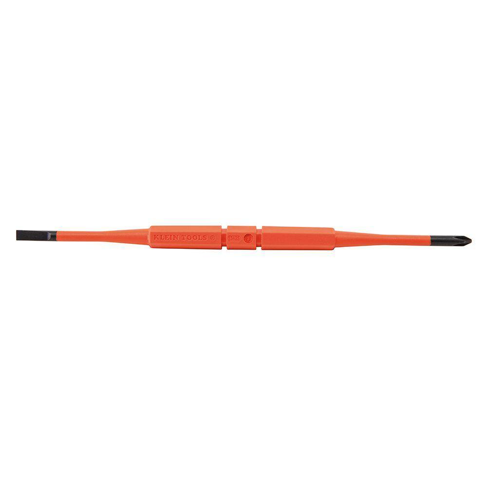 Klein Tools 2-in-1 Insulated Flip-Blade Screwdriver #1 Phillips 316 in. Slotted 32286