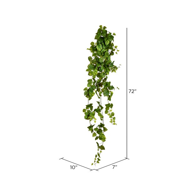 Vickerman Artificial Pothos Hanging Bush