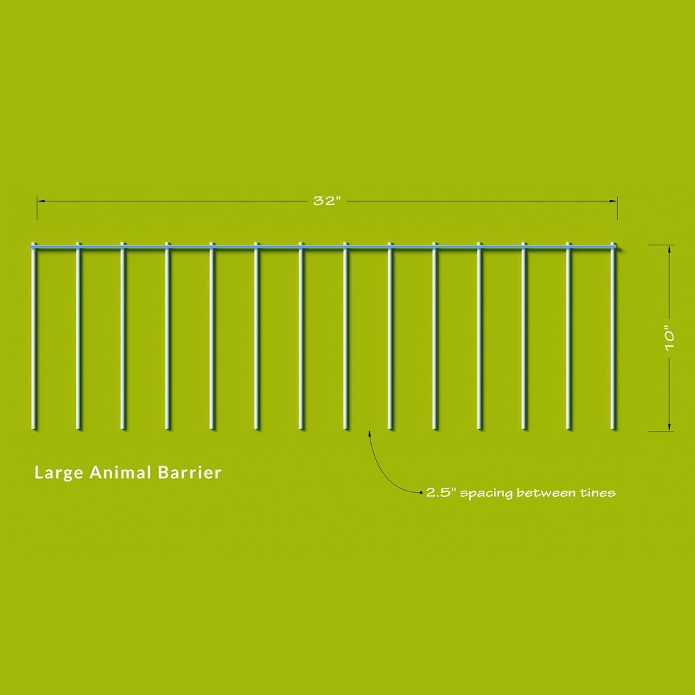 Dig Defence 10 Pack No-Dig Large Animal Barrier Fence 10" L x 32" W Galvanized Steel