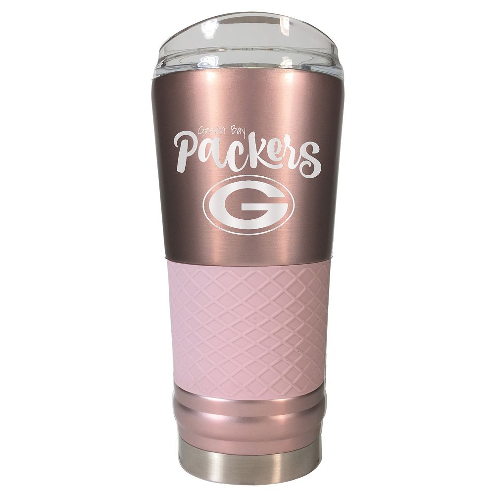 Green Bay Packers 24 oz Rose Gold Finish Vacuum Insulated NFL Draft Tumbler