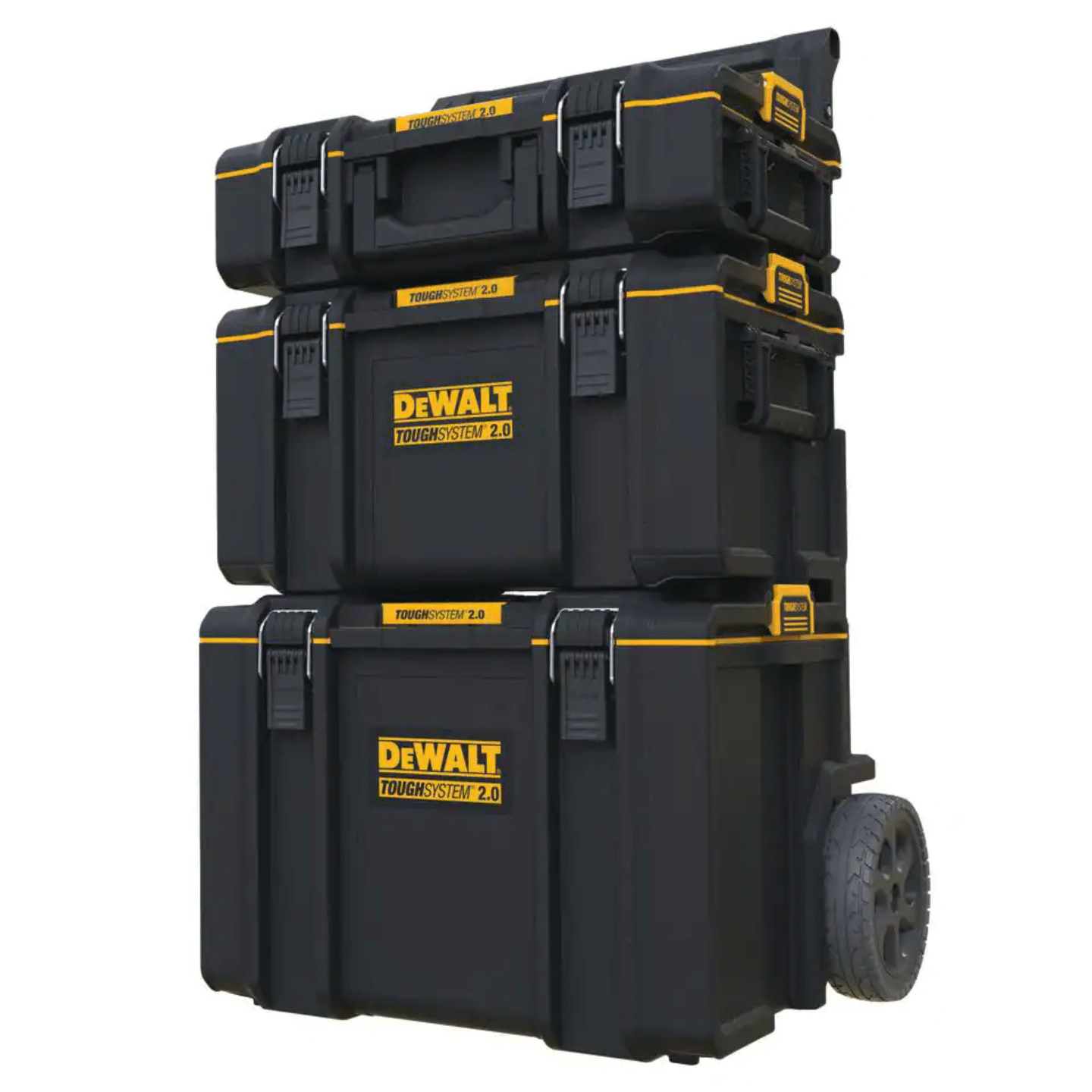 Dewalt ToughSystem 2.0 Small Tool Box with Bonus 22 in. Medium Tool Box and 24 in. Mobile Tool Box， 3-Piece Set Dwst08165w00450