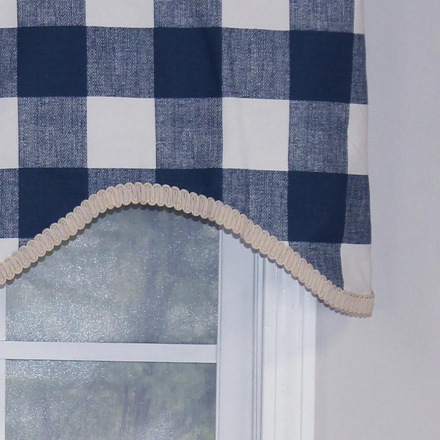 Rod Pocket Valance 50 quot X 17 quot Navy By Rlf Home