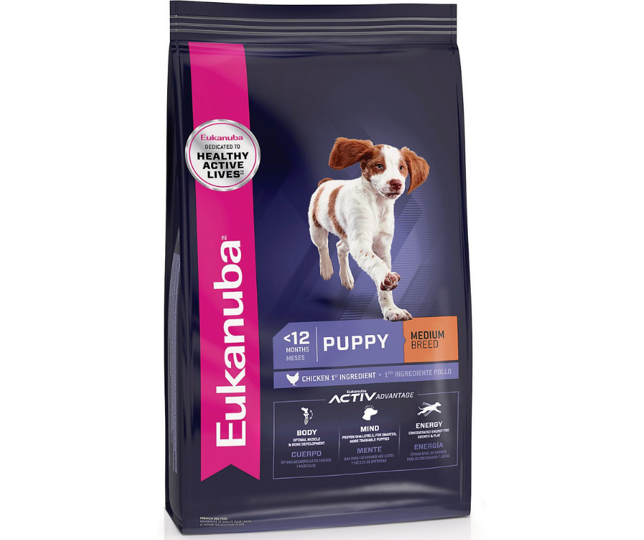 Eukanuba - Medium Breed， Puppy Chicken Recipe Dry Dog Food