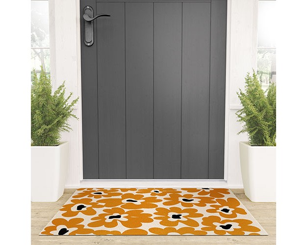 Miho Spring Summer Garden Looped Vinyl Welcome Mat Society6