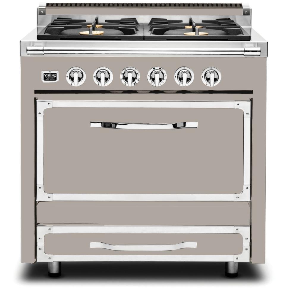 Viking 36-inch Freestanding Dual Fuel Range with 4 Burners TVDR361-4BPG