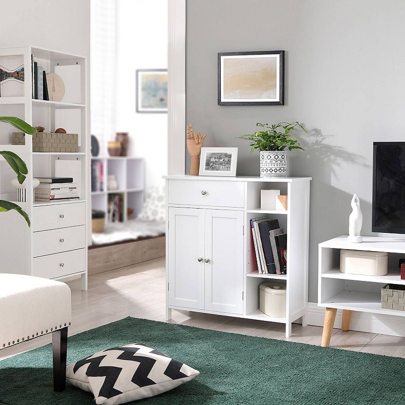 Bathroom Floor Cabinet， Freestanding Storage Cabinet With Drawer