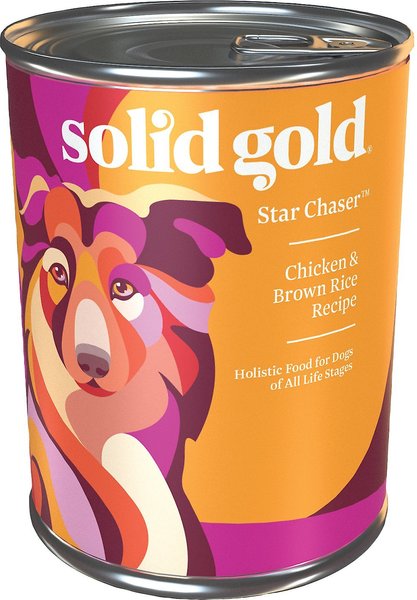 Solid Gold Star Chaser Chicken and Brown Rice Recipe Canned Dog Food