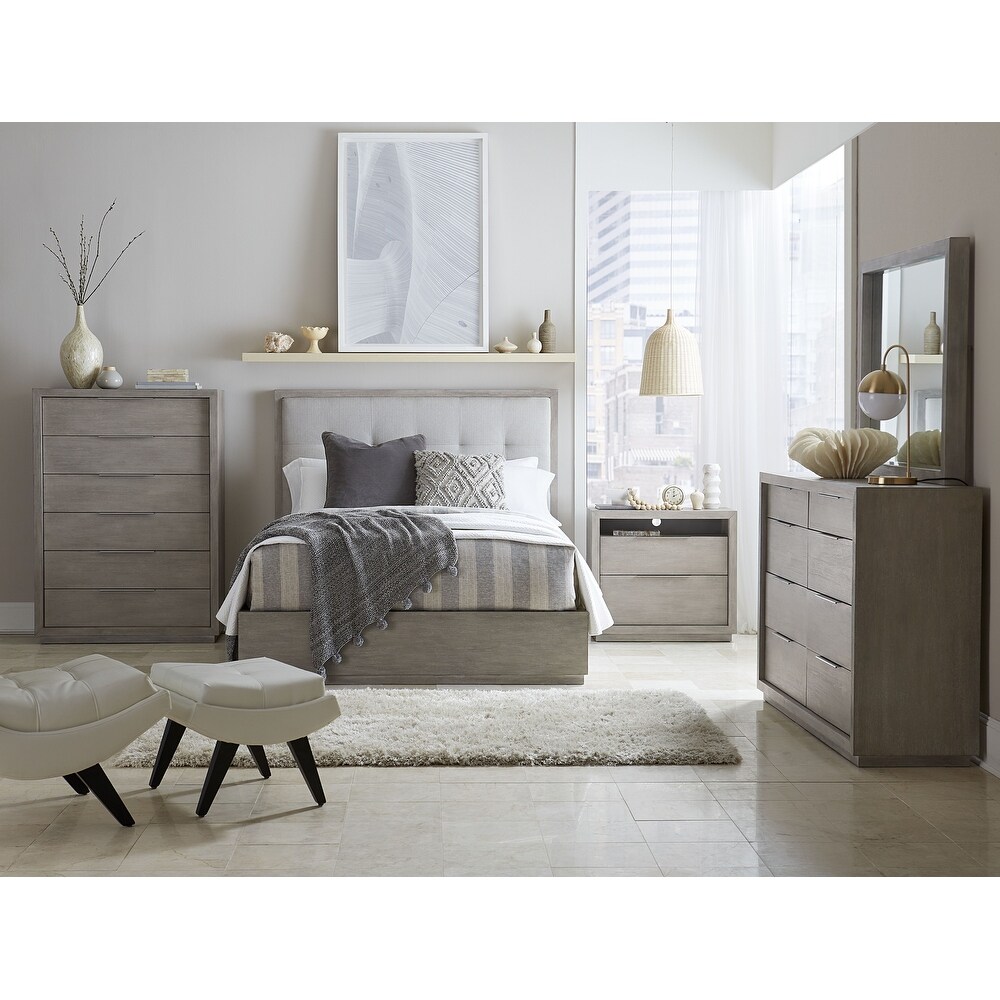 Oxford Platform Bed in Mineral