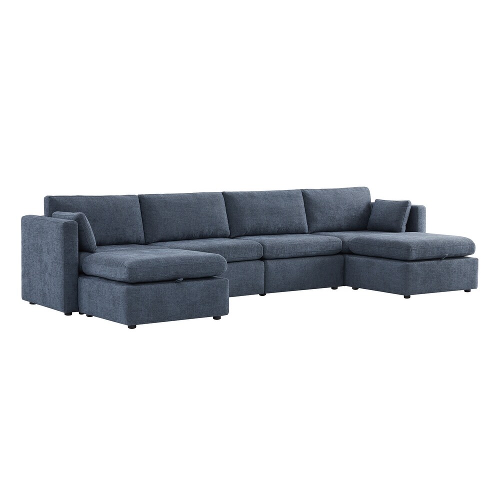 Celia Oversized Modular Sectional Fabric Sofa Set