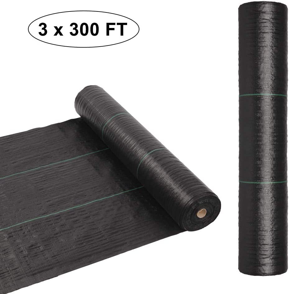 Ktaxon 3 x 300 ft UV-Resistance Landscape Fabric, for Weed Control