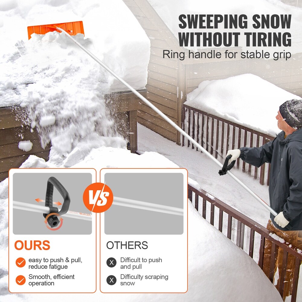 VEVOR Snow Roof Rake for House Roof  Car Snow  Wet Leaves