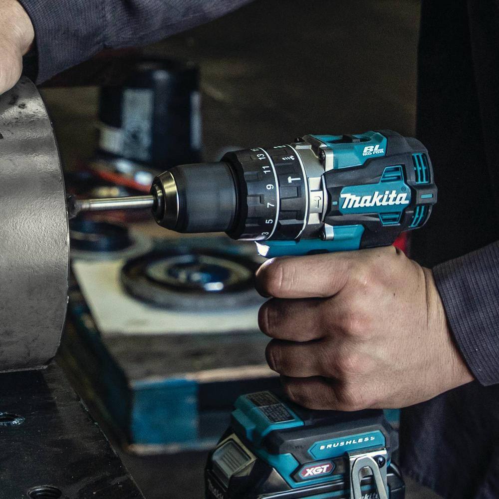 Makita 40V Max XGT Compact Brushless Cordless Compact 12 in. Hammer Driver-Drill Kit (2.5Ah) GPH02D