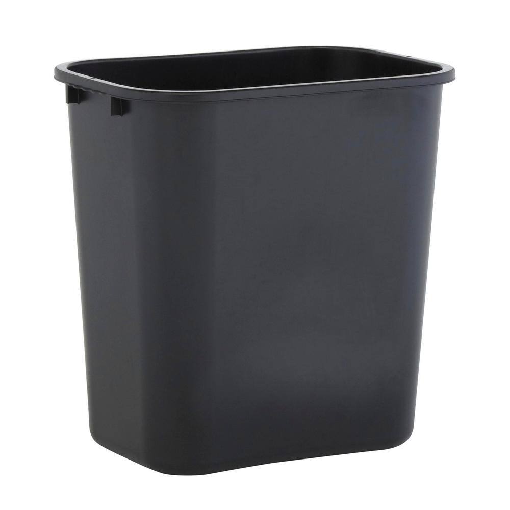 Sparco 7 Gal. Black Rectangular Trash Can SPR02160