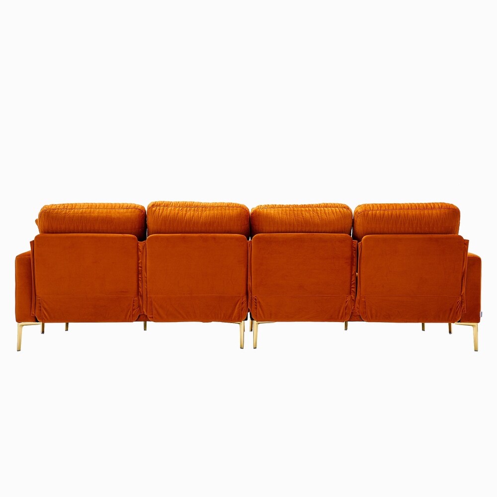 Velvet U Shape Sectional sofa