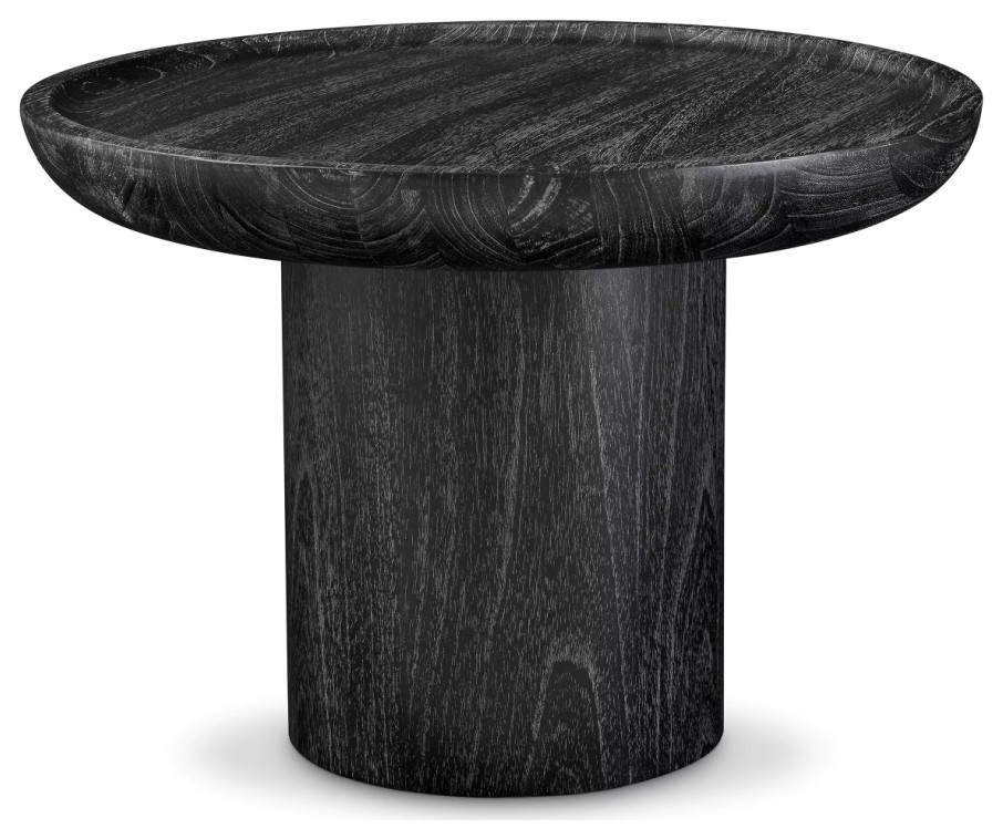 Round Gray Side Table  Eichholtz Rouault   Transitional   Side Tables And End Tables   by Oroa   Distinctive Furniture  Houzz