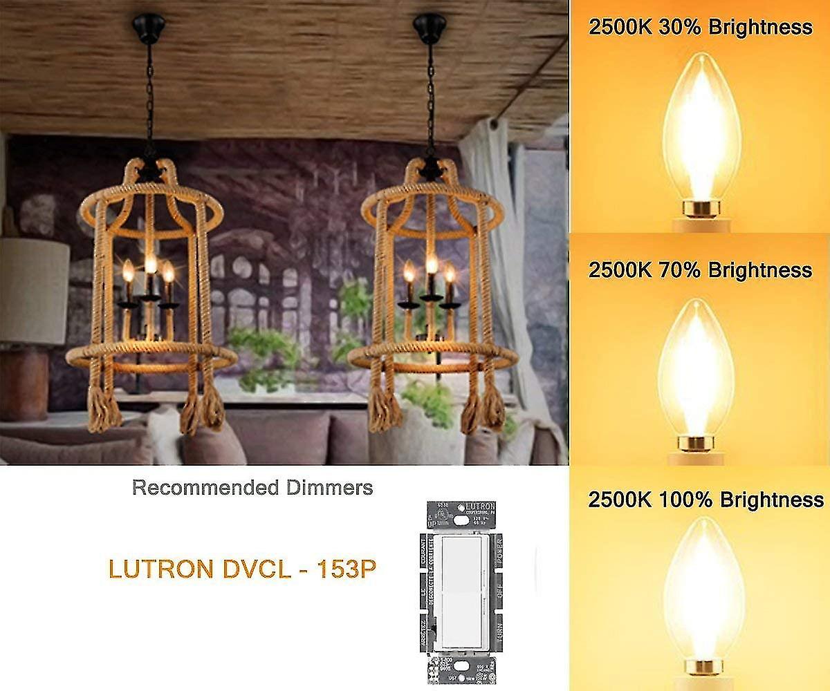 Antique Led Bulb，e12 Base 2700k 4w 30 Watt Vintage Edison Led Chandelier Light Bulbs Led Candelabra