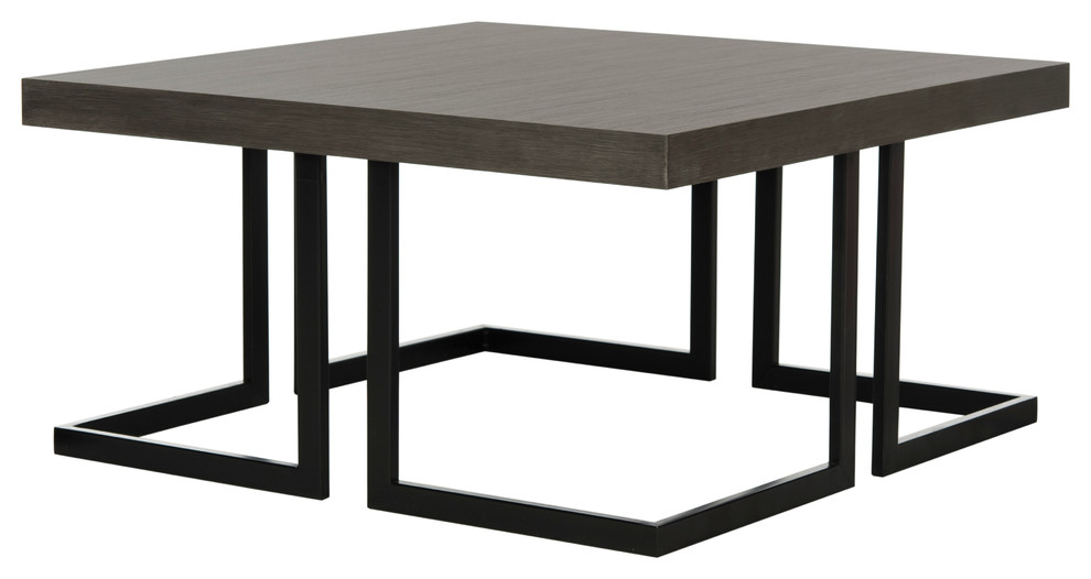 Amalya Modern Mid Century Wood Coffee Table   Industrial   Coffee Tables   by HedgeApple  Houzz