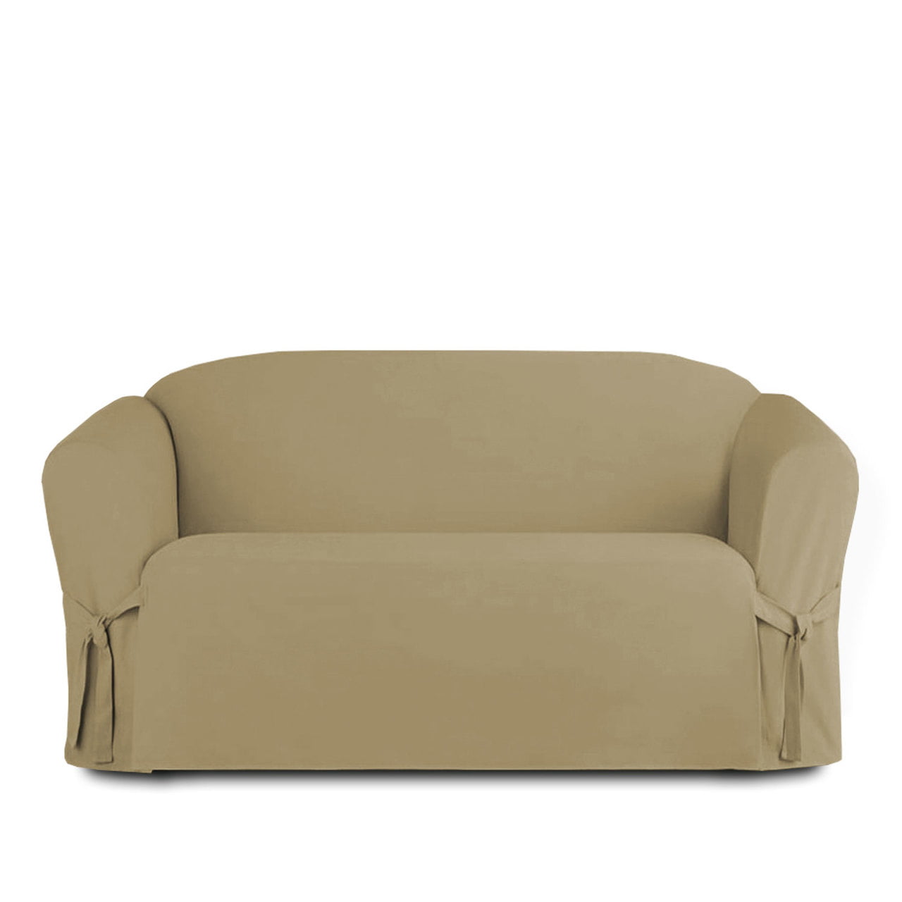 Linen Store Microsuede Furniture Slipcover Protector Cover (Loveseat, Taupe)