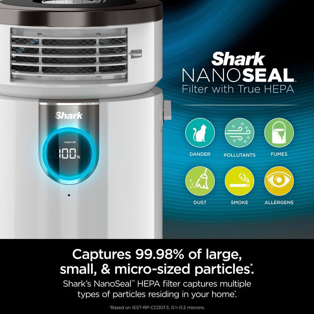 Shark Air Purifier 3-in-1 HEPA Filter Air Purifier Purified Heat Purifed Fan 1000 sq. ft. HC502