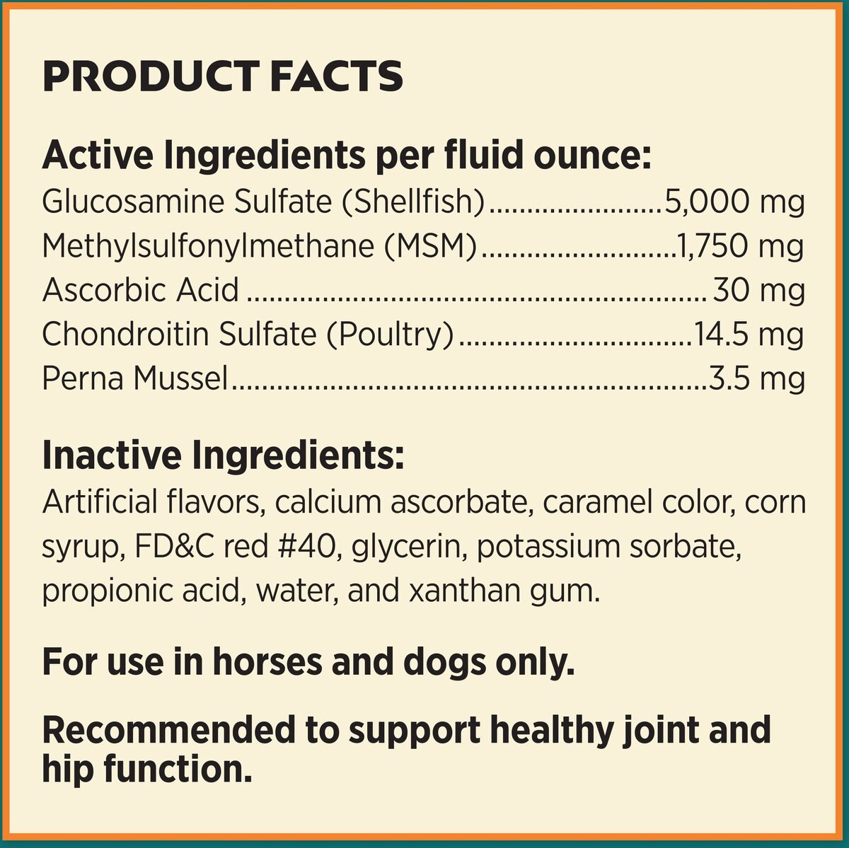 Farnam Next Level Joint Fluid Supplement， Supports Healthy Hip and Joint Function Horses and Dogs