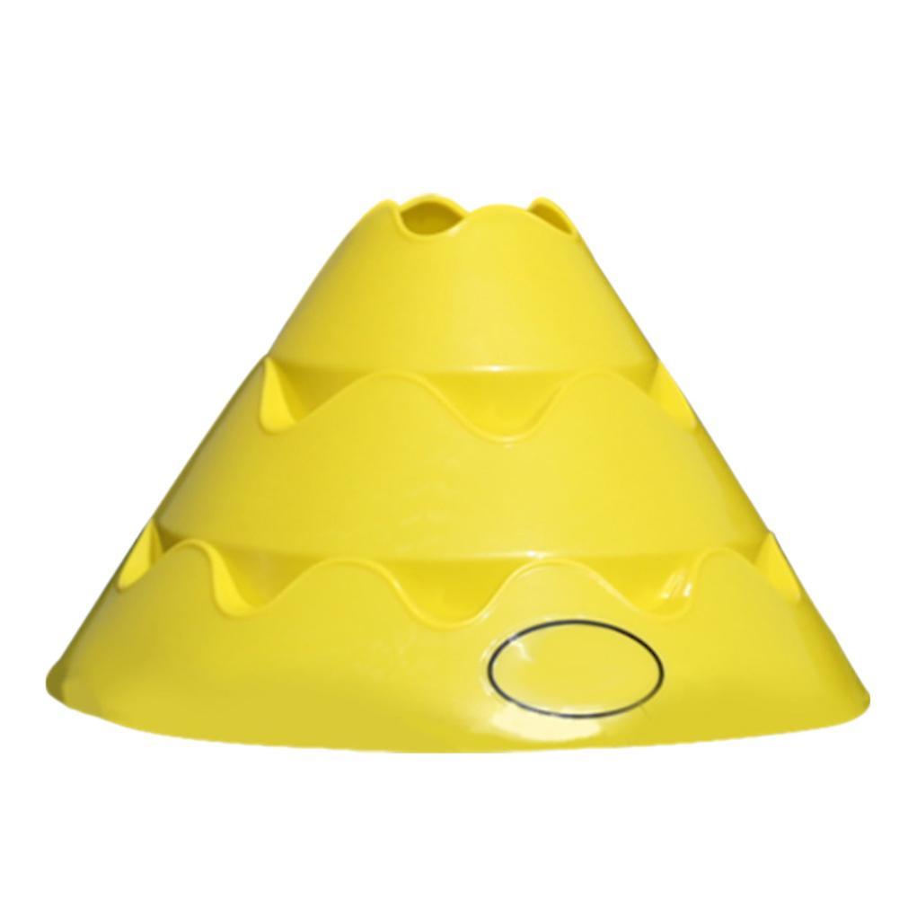 Sport Training Exercise Soccer Football Field Cones Agility Marker Sign Obstacle Disc(yellow)