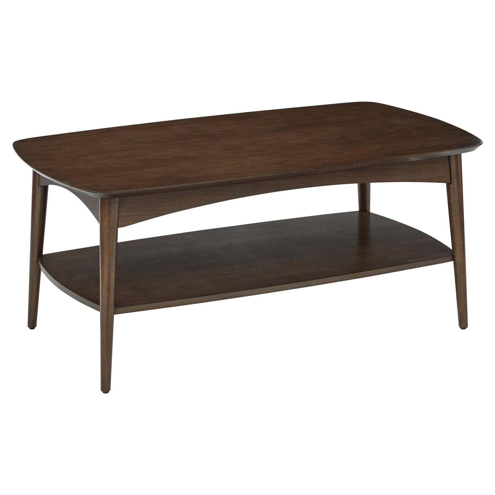 OSP Home Furnishings Copenhagen Coffee Table in Walnut Finish