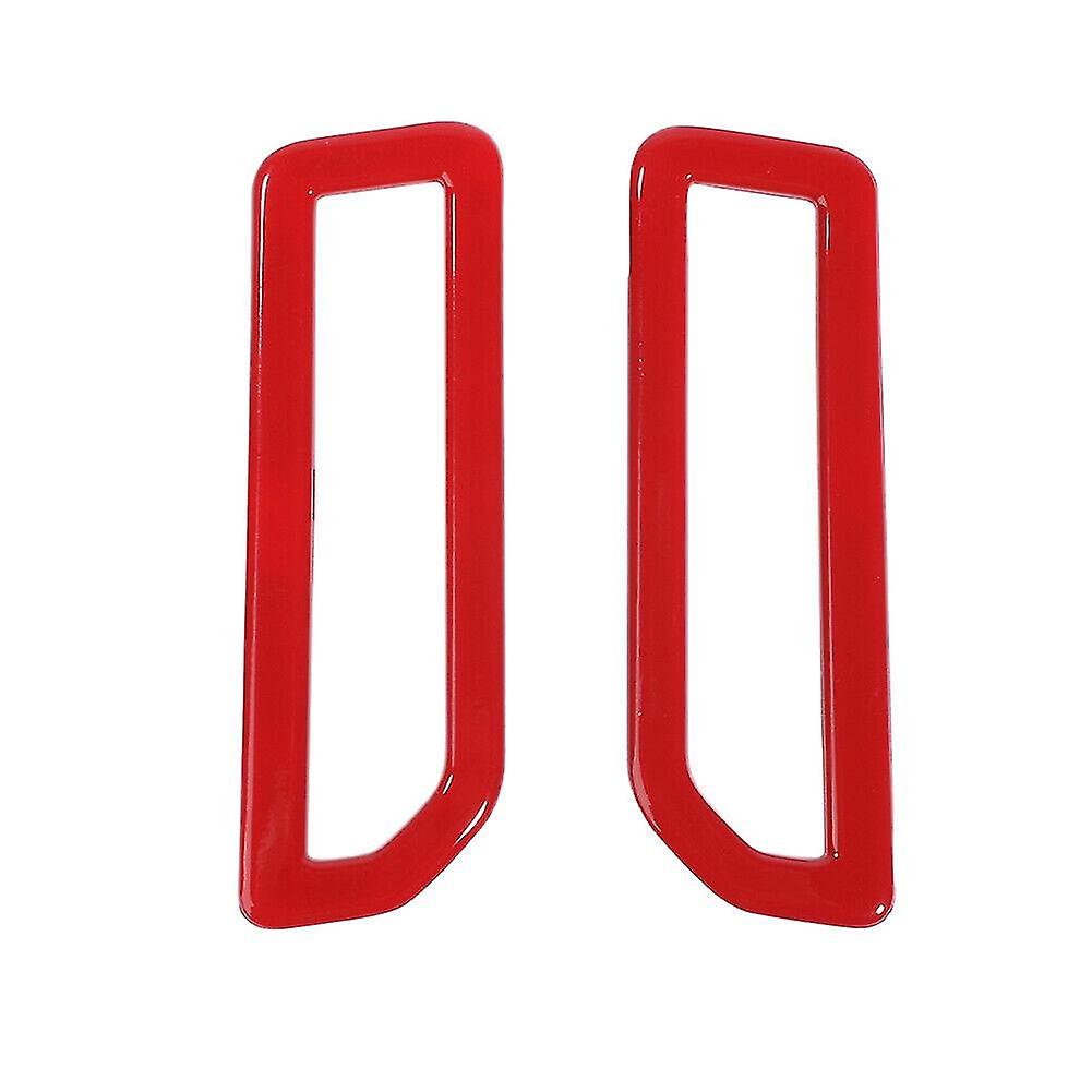 Car A-pillar Outlet Decoration Cover Frame For 2021 2022 Interior Accessories，abs Red