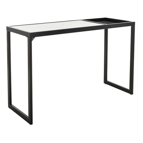 SAFAVIEH Zuri White/ Black Console Table - 48