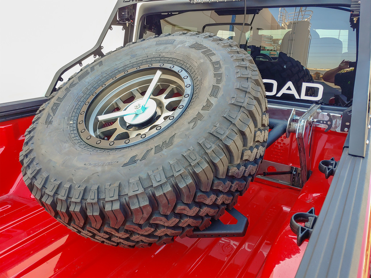 DV8 Offroad Adjustable Tire Carrier Spare Tire Carrier