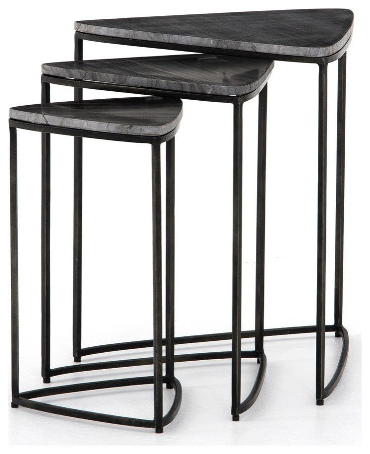 Hampton End Table  Hammered Gray   Transitional   Side Tables And End Tables   by Virgil Stanis Design  Houzz