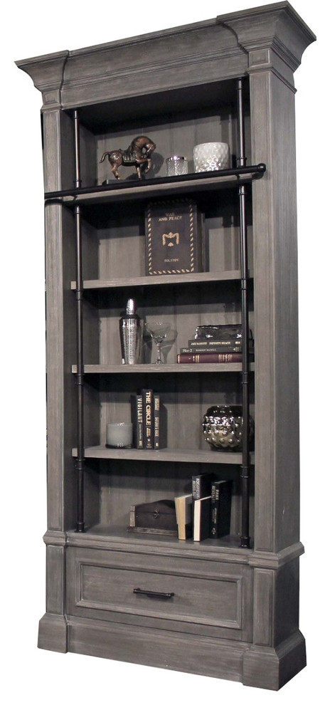 Parker House Gramercy Park Museum Bookcase  Smoke   Traditional   Bookcases   by Unlimited Furniture Group  Houzz