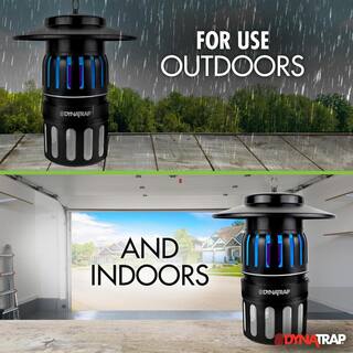 Dynatrap UV 12-Acre Black Insect and Mosquito Trap with Atrakta and Replacement Bulb DT1050CVB