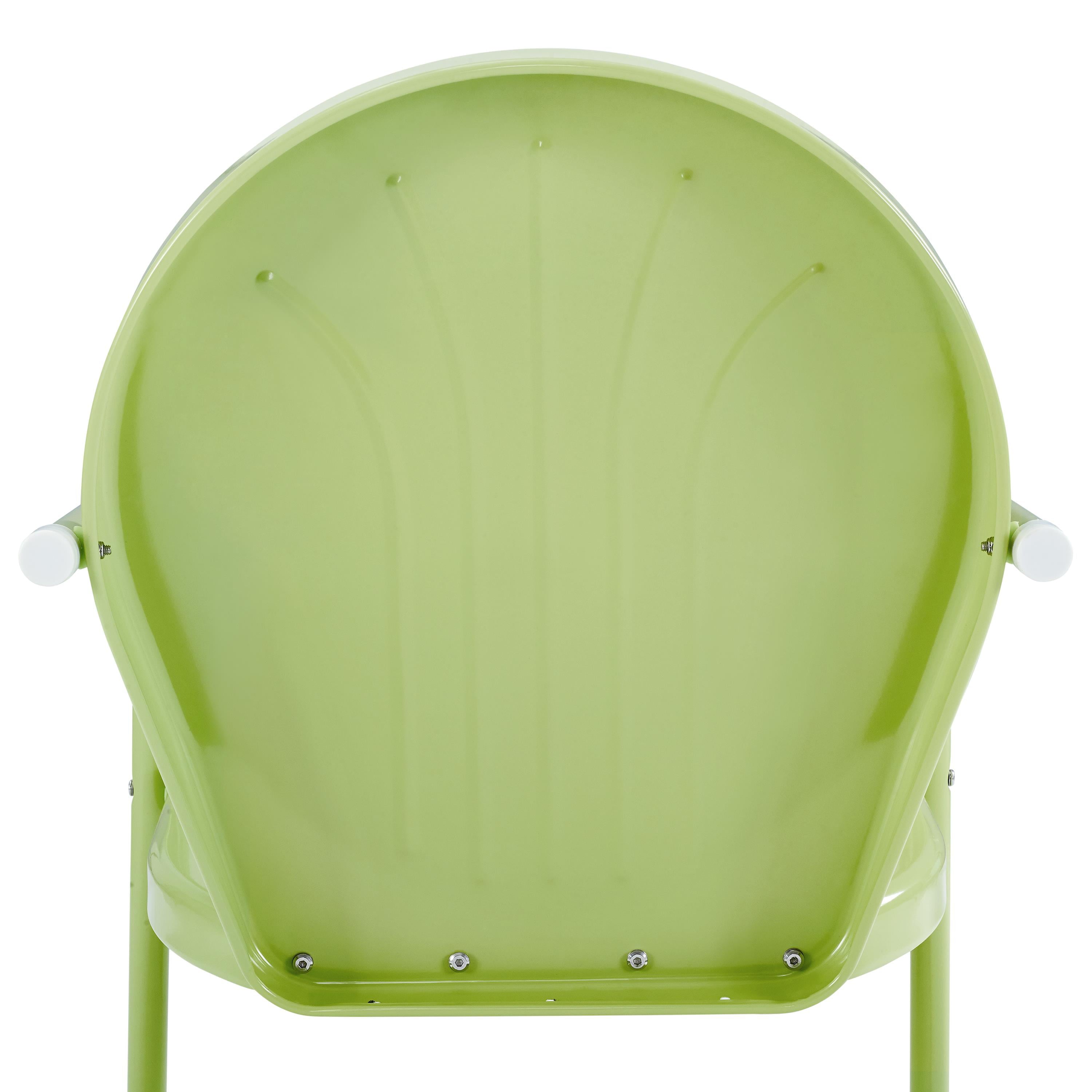 Crosley Furniture Griffith Outdoor Dining Chair - Metal - Has Arms - Key Lime