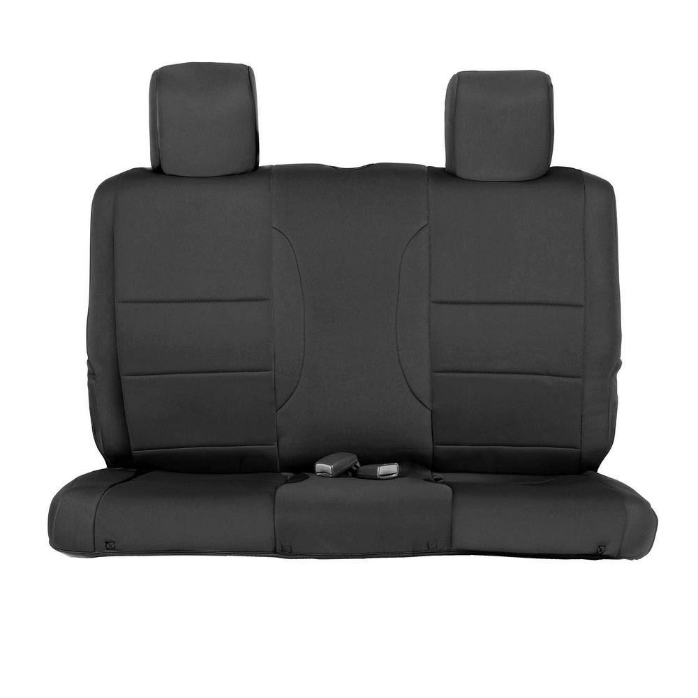 Smittybilt Neoprene Front and Rear Seat Cover Kit (Black/Black) - 471501 2015 Jeep Wrangler