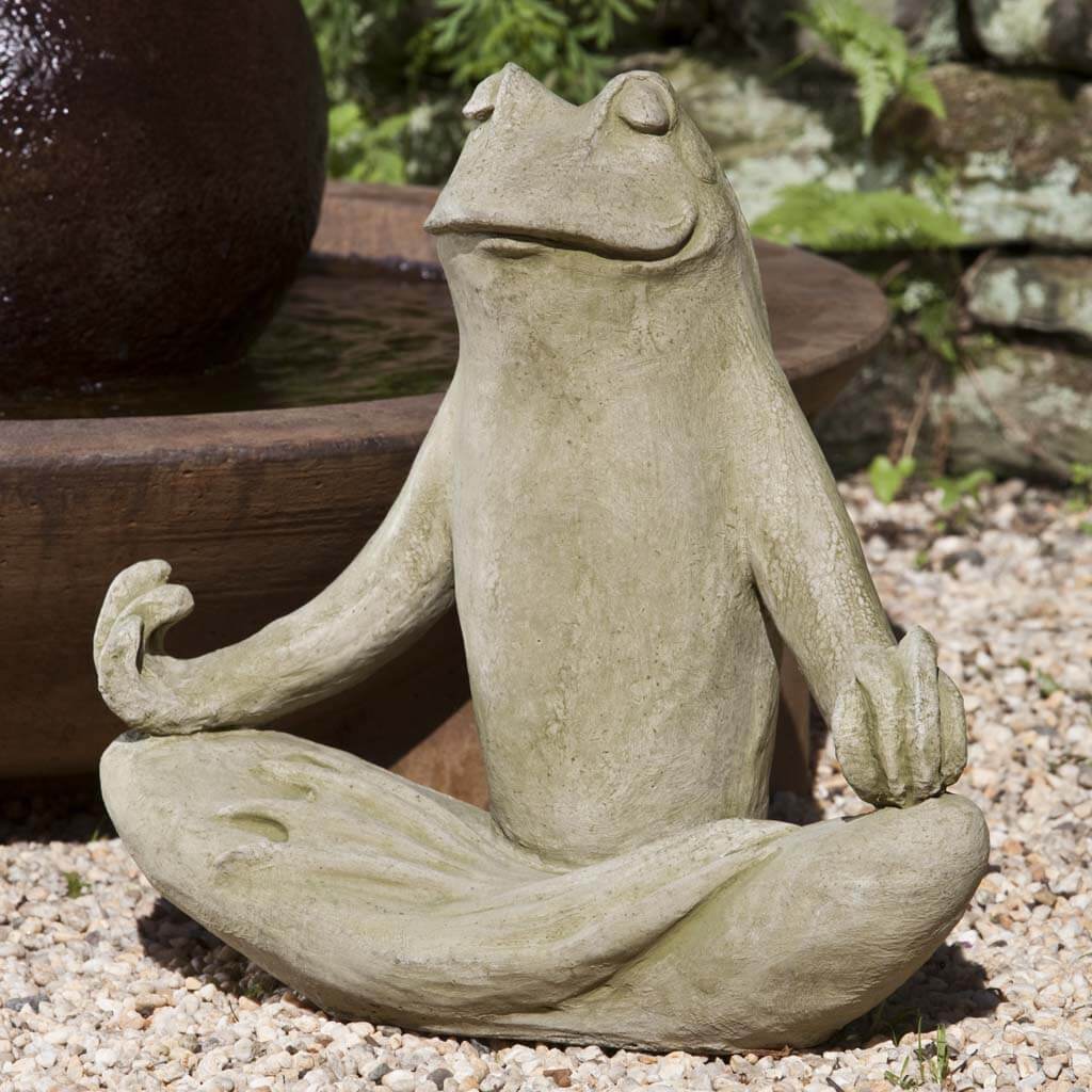 Campania Internationals Totally Zen Frog Statue