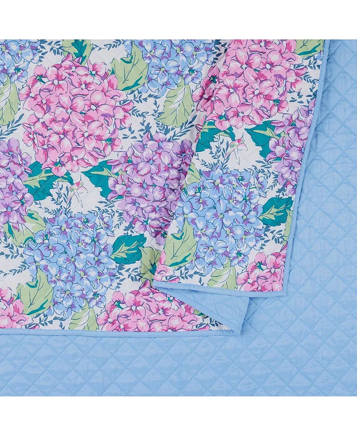 Vera Bradley Happy Hydrangea 3-Piece Quilt Set， Full Queen