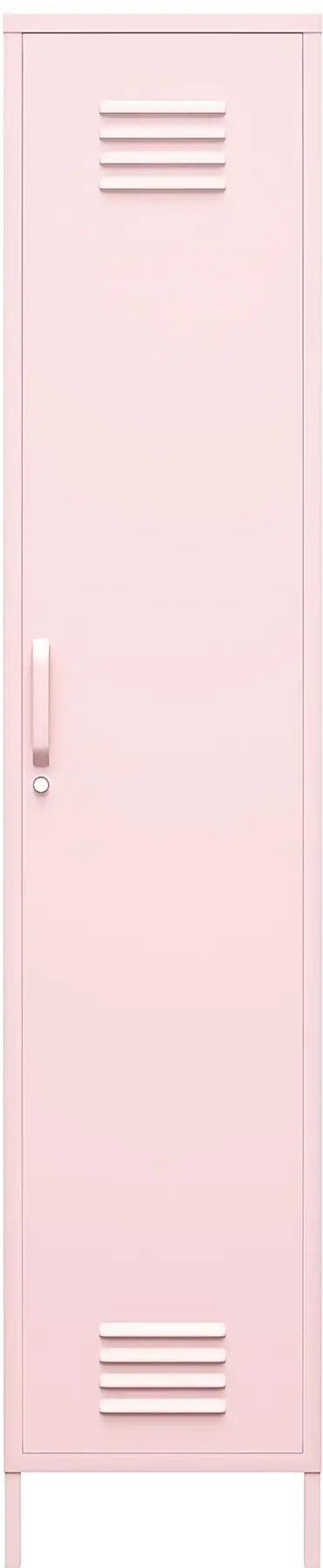 Cache Pink Metal Locker Storage Cabinet