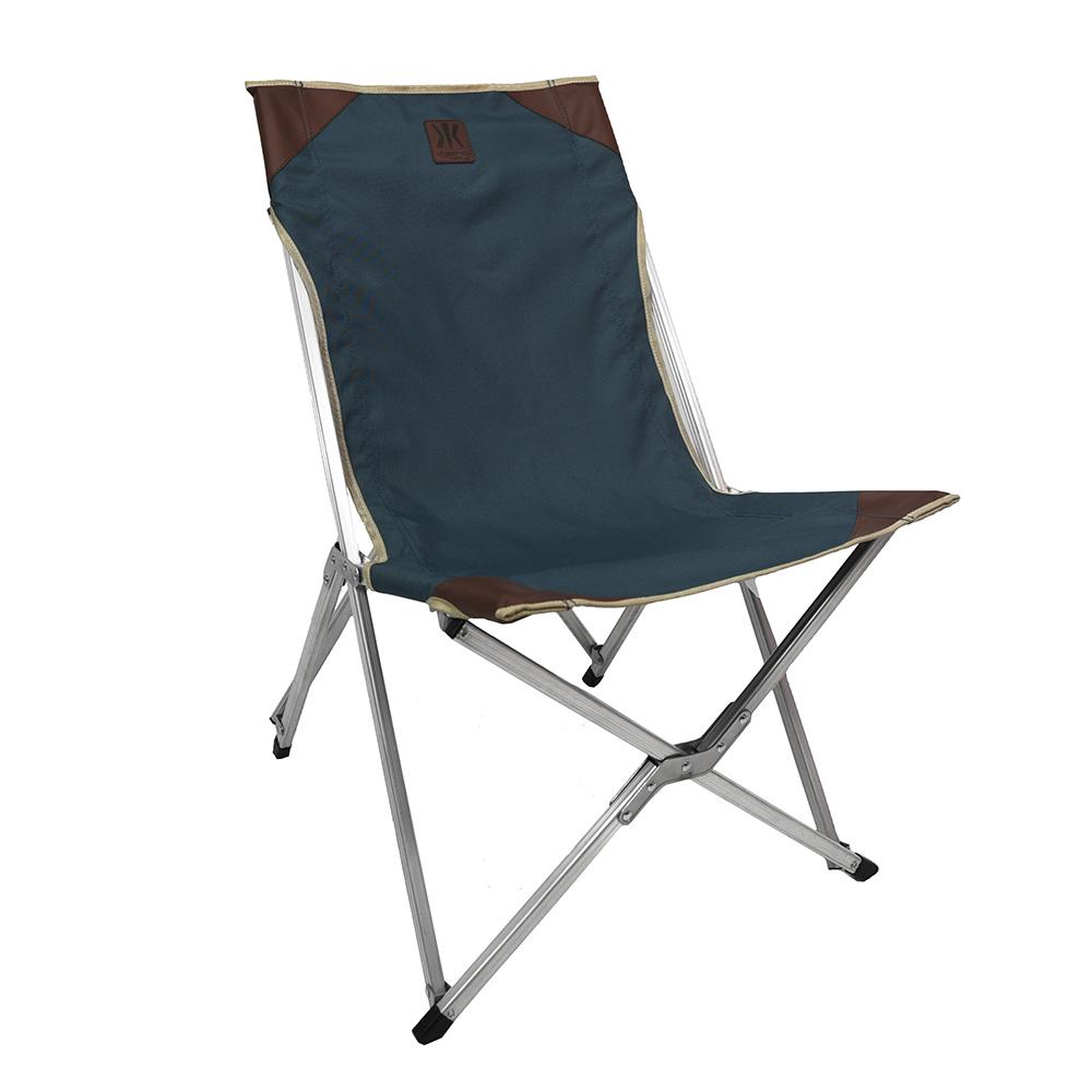 Kijaro Smokey Mountain Blue Repreve Fabric Native Comfort Camping Chair for Outdoor